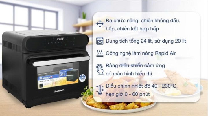 Ưu điểm của nồi chiên không dầu hơi nước