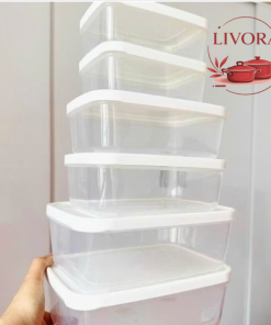 hộp đựng thực phẩm màu trắng