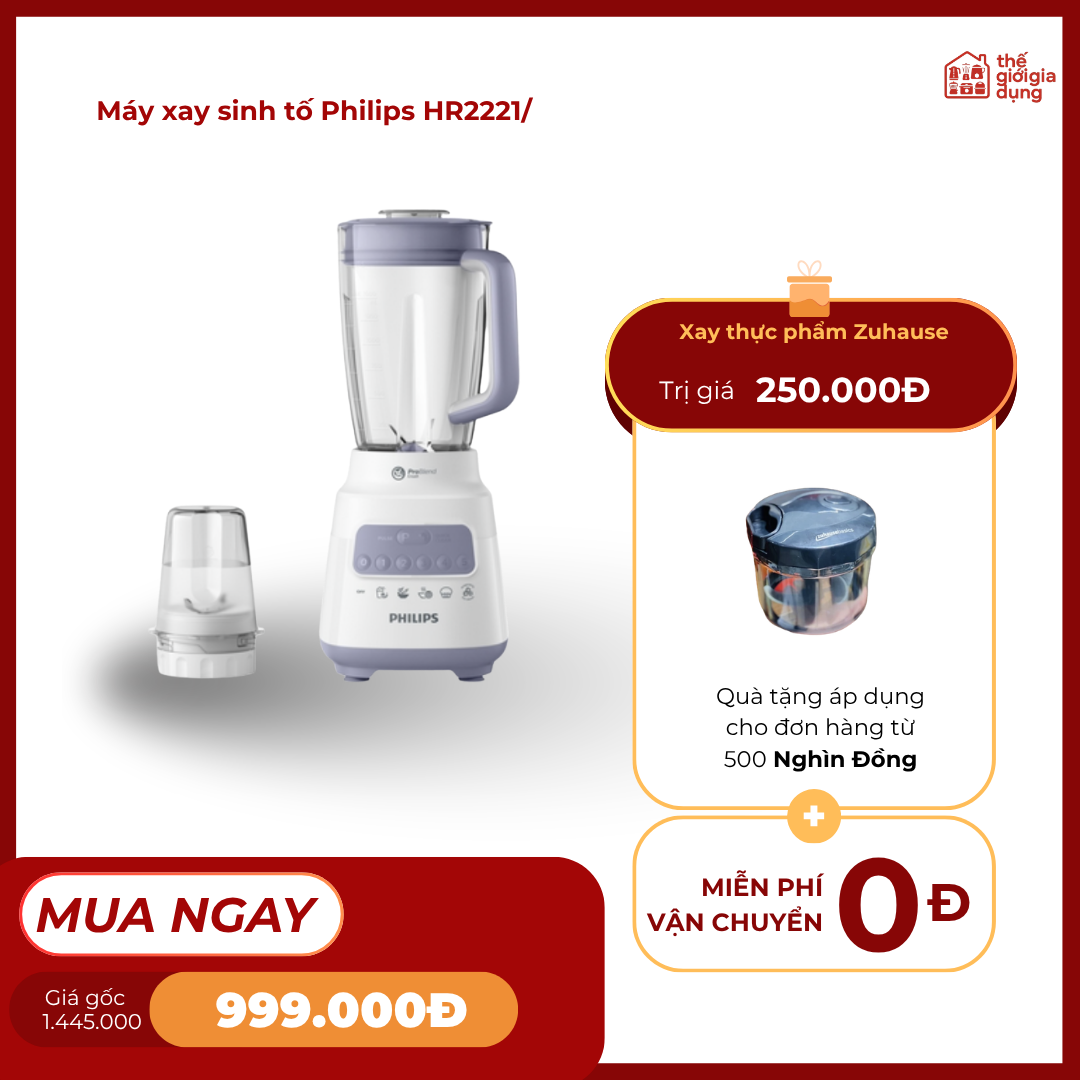 Máy say sinh tố Philips HR2221