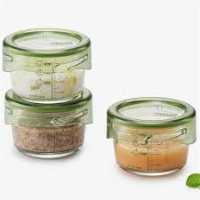 Bộ 3 hộp đựng thực phẩm thuỷ tinh 215 ml - Ảnh 3